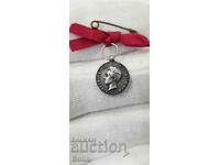Rare silver medal miniature Coronation ALFONSO XIII 1902