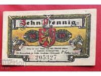 Банкнота-Германия-Рейланд-Пфалц-Алтенкирхен-10 пфенига 1921