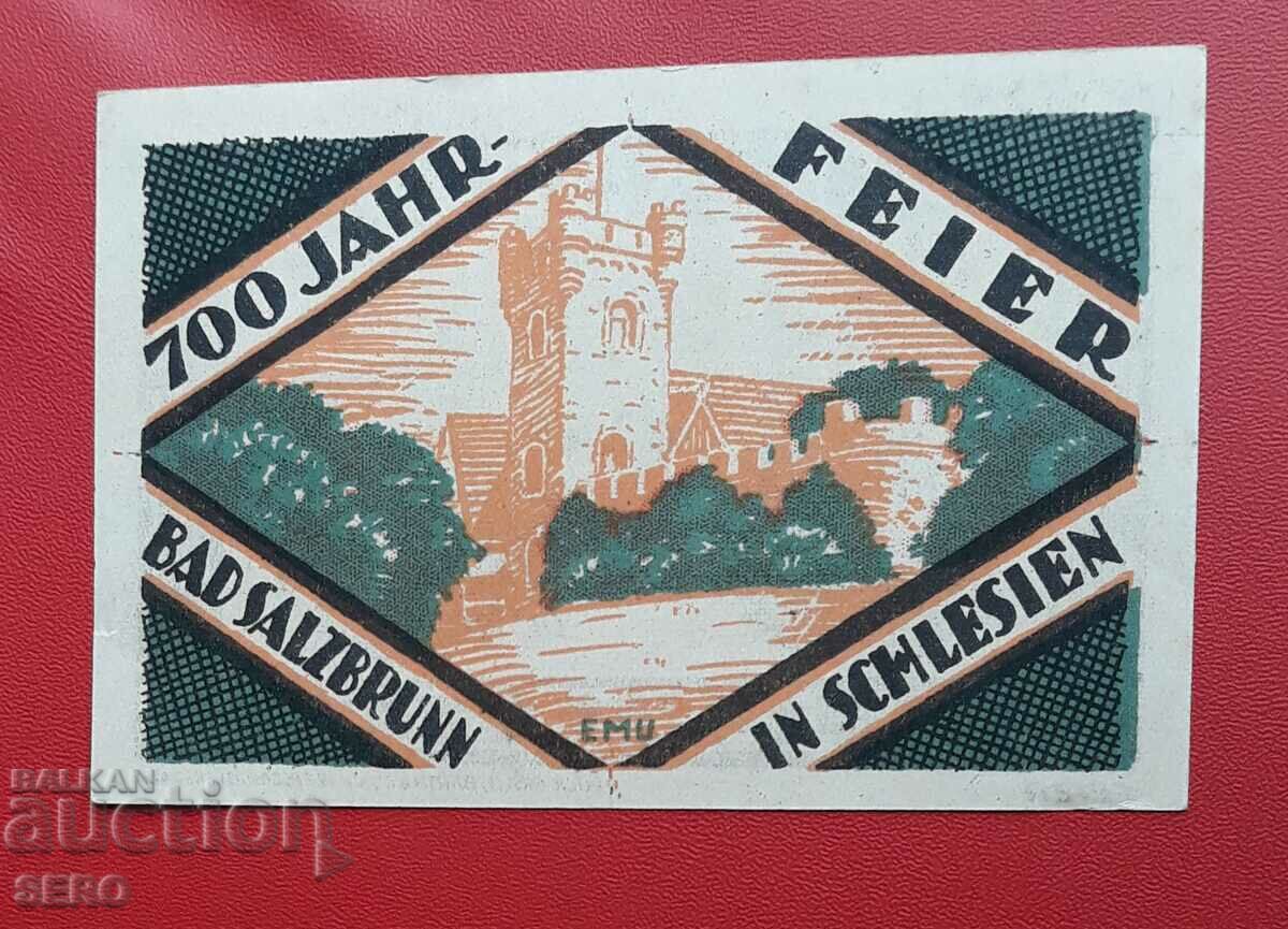 Τραπεζογραμμάτιο-Γερμανία-Σλέσβιχ-Χολστάιν-Obersalzbrunn-50 pf.1921