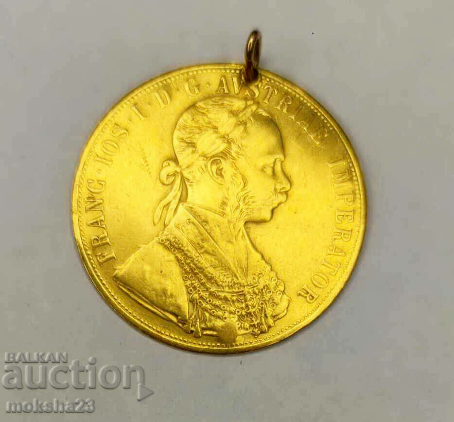 Austrian gold coin 4 Ducat Franz Joseph, ducats