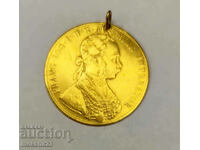 Moneda de aur austriac 4 Ducat Franz Joseph, ducați