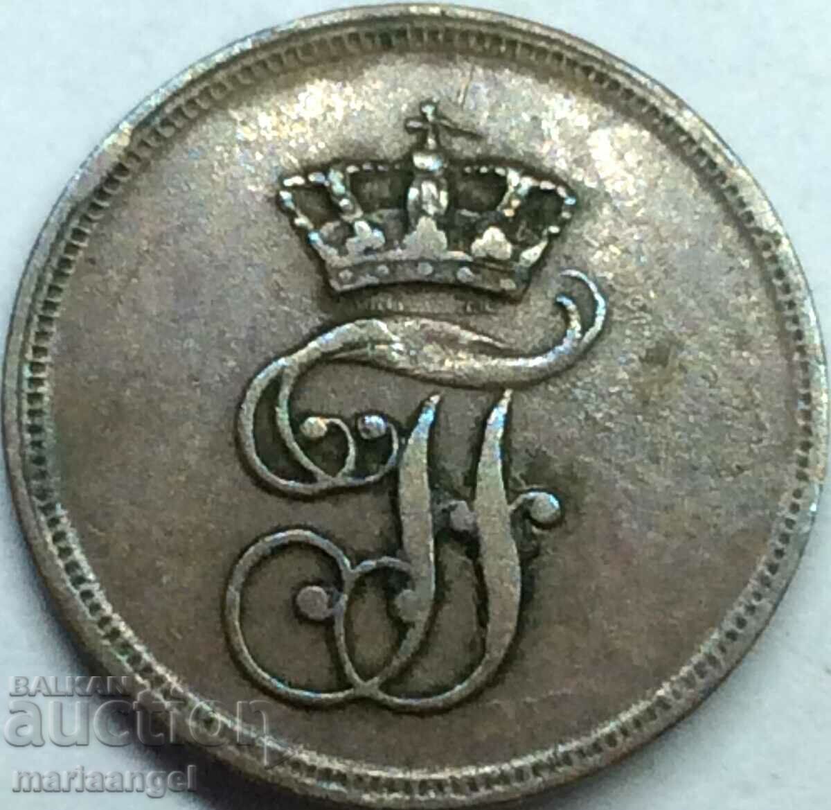 1 pfennig 1831 Γερμανία Mecklenburg-Schwerin