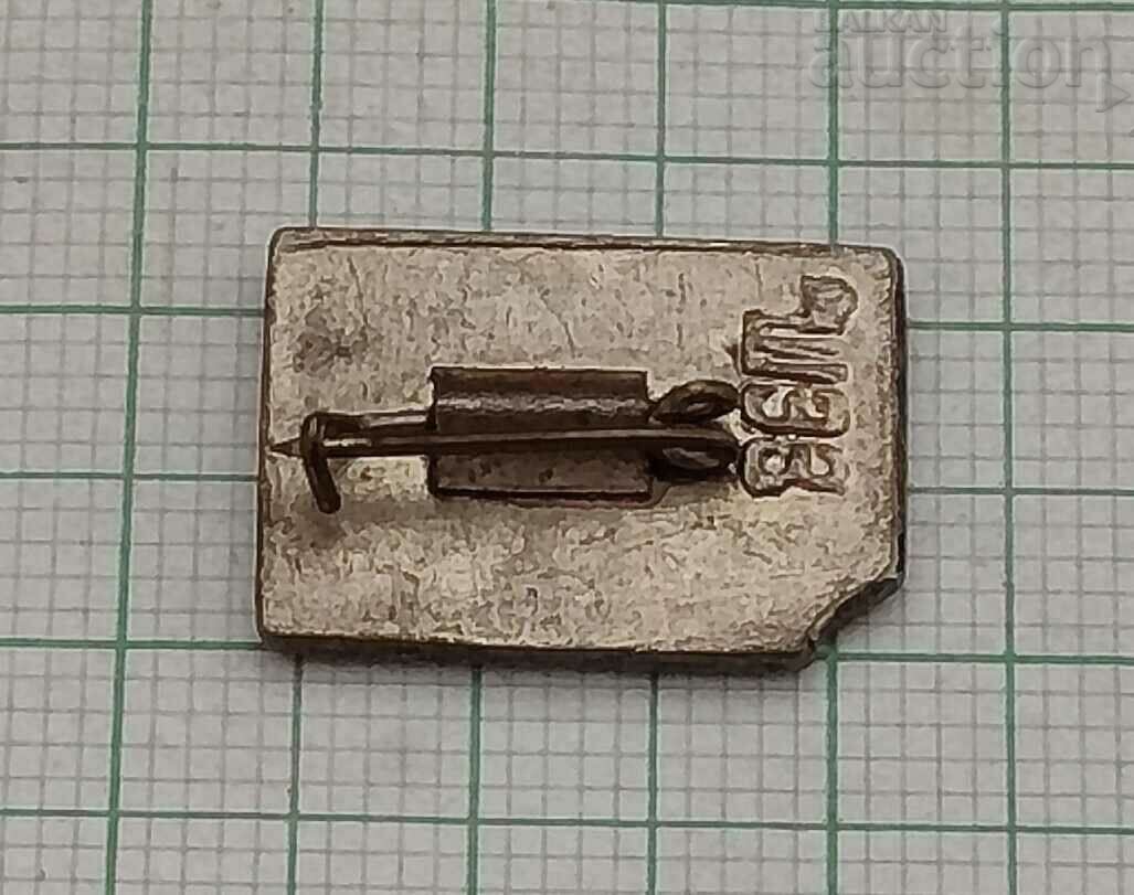 ATOMIC ENERGY FOR PEACE USSR OLD ENAMEL BADGE with price 7.00 BGN | € 3.58