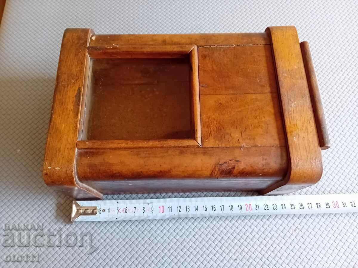 Delivery of OLD WOODEN CLOCK BOX, ALARM CLOCK
