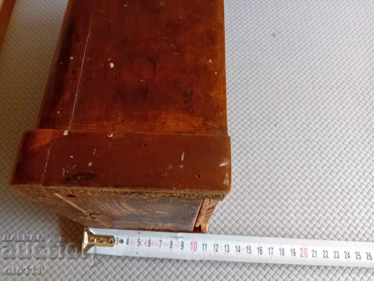 OLD WOODEN CLOCK BOX, ALARM CLOCK - 5 OLD WOODEN CLOCK BOX, ALARM CLOCK - 5