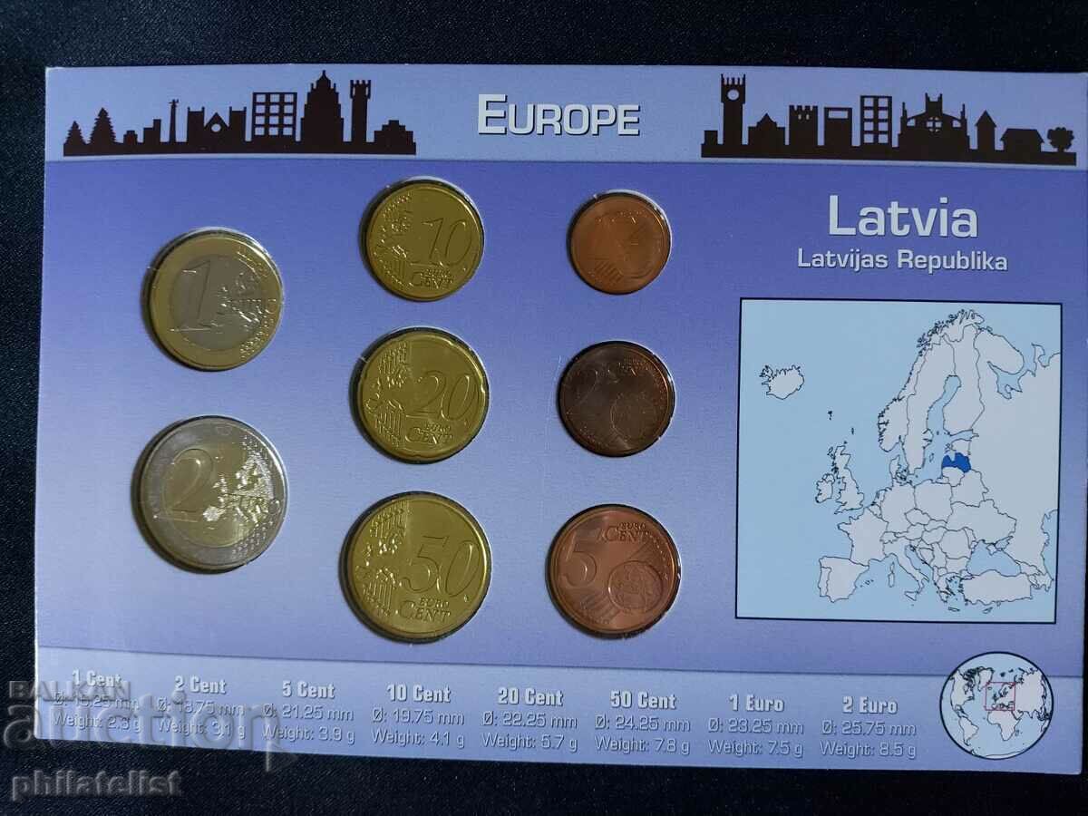 Δημοπρασία Λετονία 2014 - Euro Set ολοκληρωμένη σειρά από 1 σεντ έως 2 ευρώ