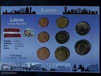Латвия 2014 - Евро Сет комплектна серия от 1 цент до 2 евро