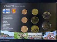 Finlanda 1999 - 2010 Set Euro de la 1 cent la 2 euro, 8 monede