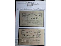 Банкнота-Германия-Нова Гвинея 1914-4 банкноти/препечатка/
