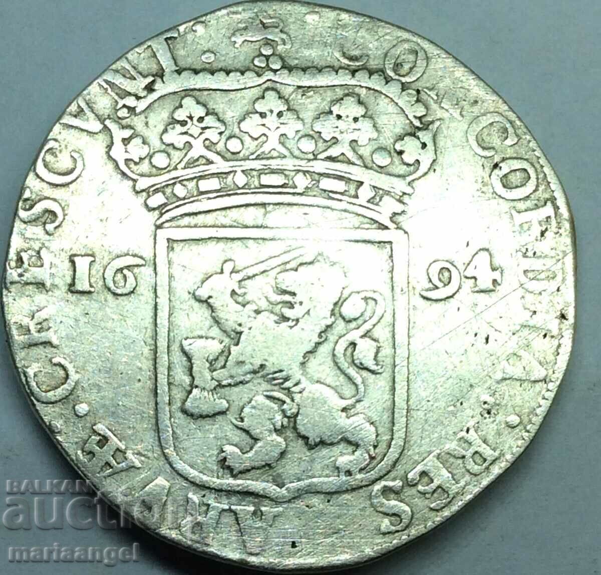 Нидерландия 1 дукат 1694 сребро