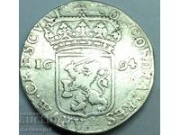 Нидерландия 1 дукат 1694 сребро