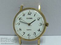 Съветски SEKONDA RAKETA Кварц Позлатен Мъжки ръчен часовник