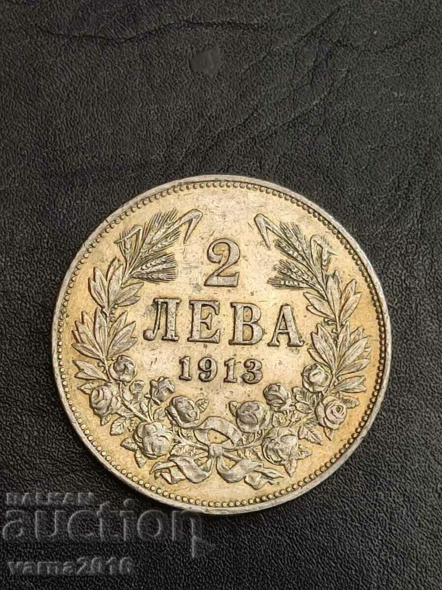 Silver Coin 2 BGN 1913.