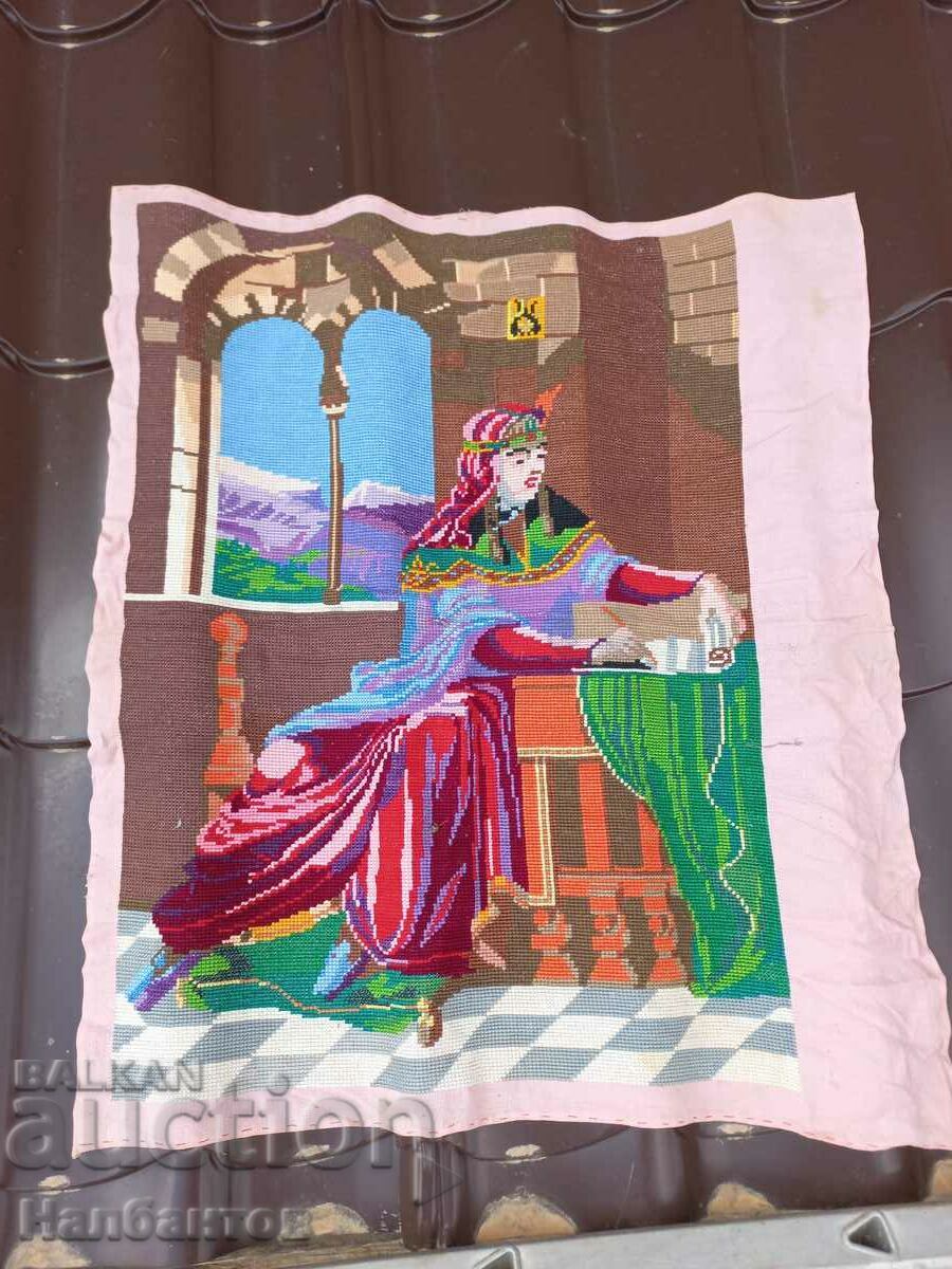 TAPIERIE VECHE BRODAT MÂNĂ cu preț 150.00 BGN | € 76.69