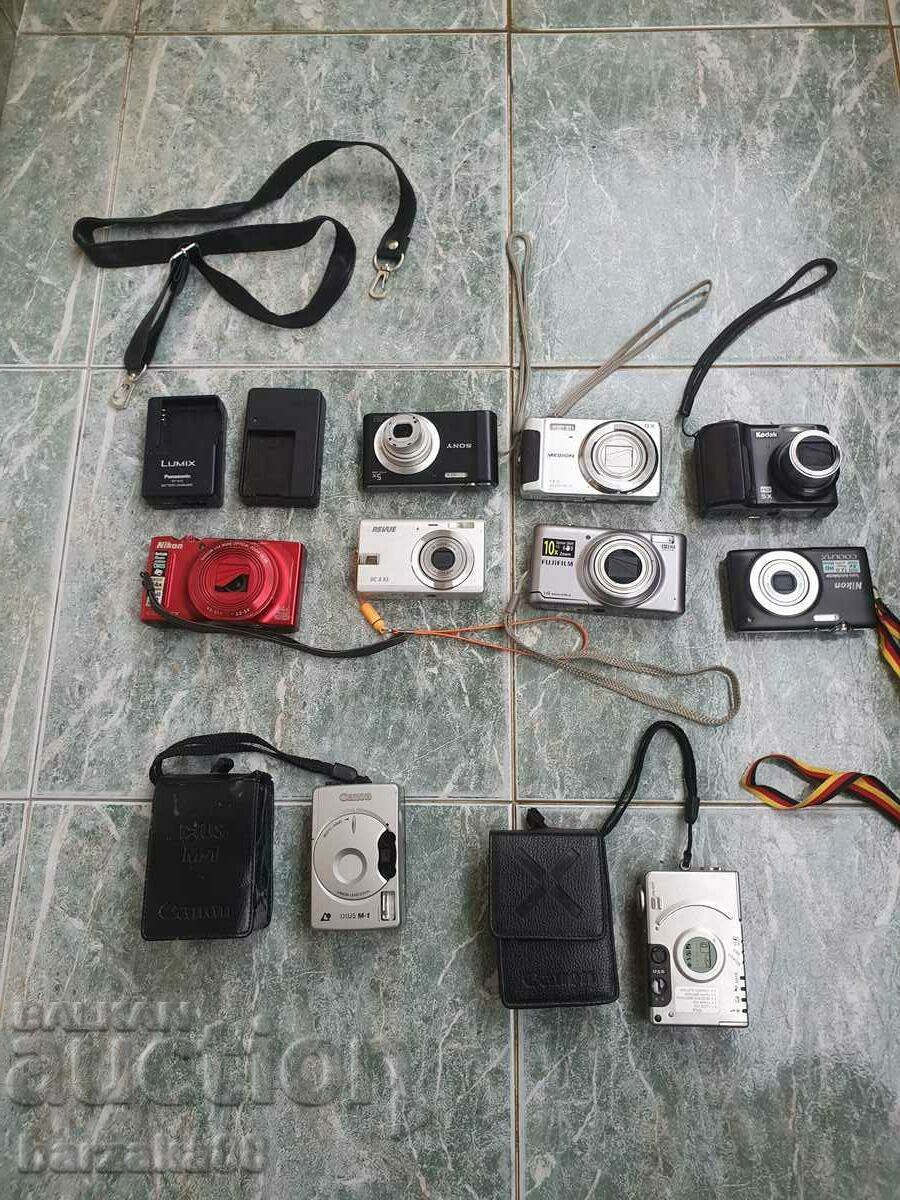 Camera Cameras 9 pieces + 2 chargers