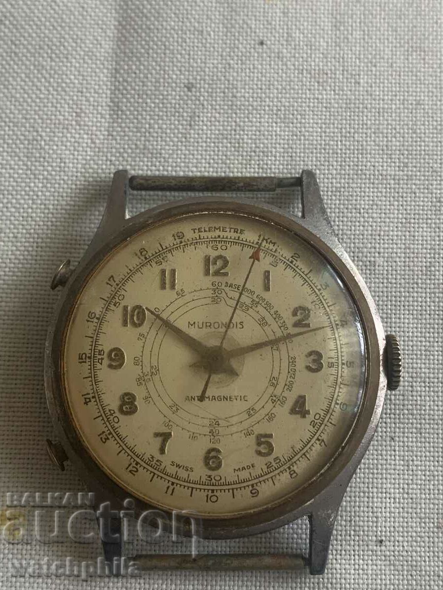 Murondis Chronograph Swiss Men's Mechanical Watch.Rare