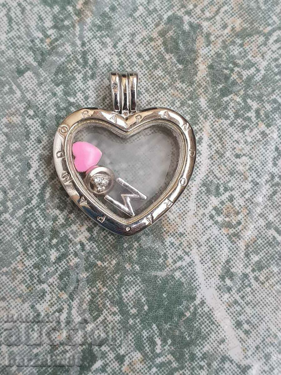 Colier de argint Pandora Heart