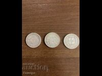 Lot of three silver coins