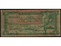 Etiopia 1 dolar 1966 Pick 25a Ref 2071