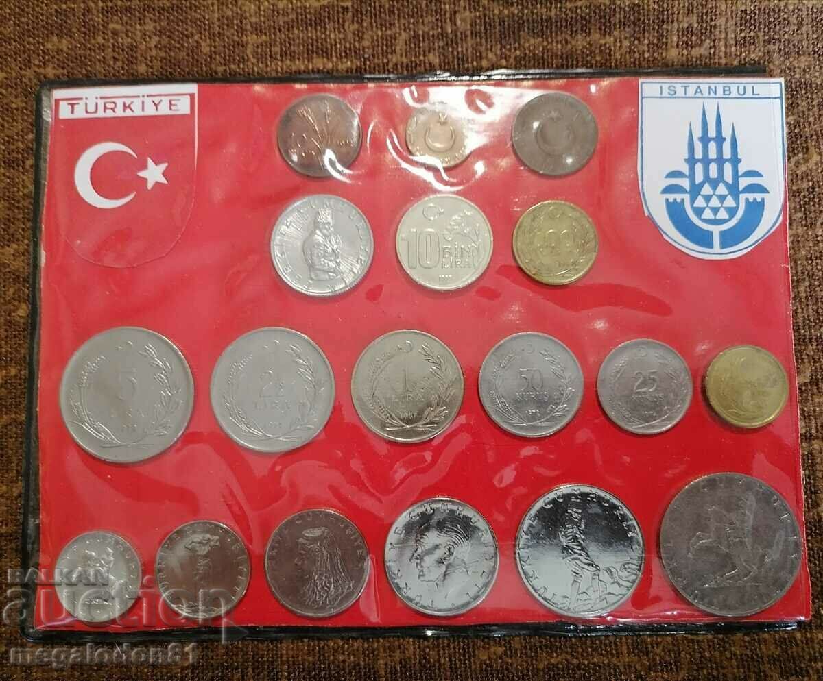 Lotul suvenir de monede turcești