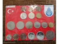 Souvenir lot of Turkish coins