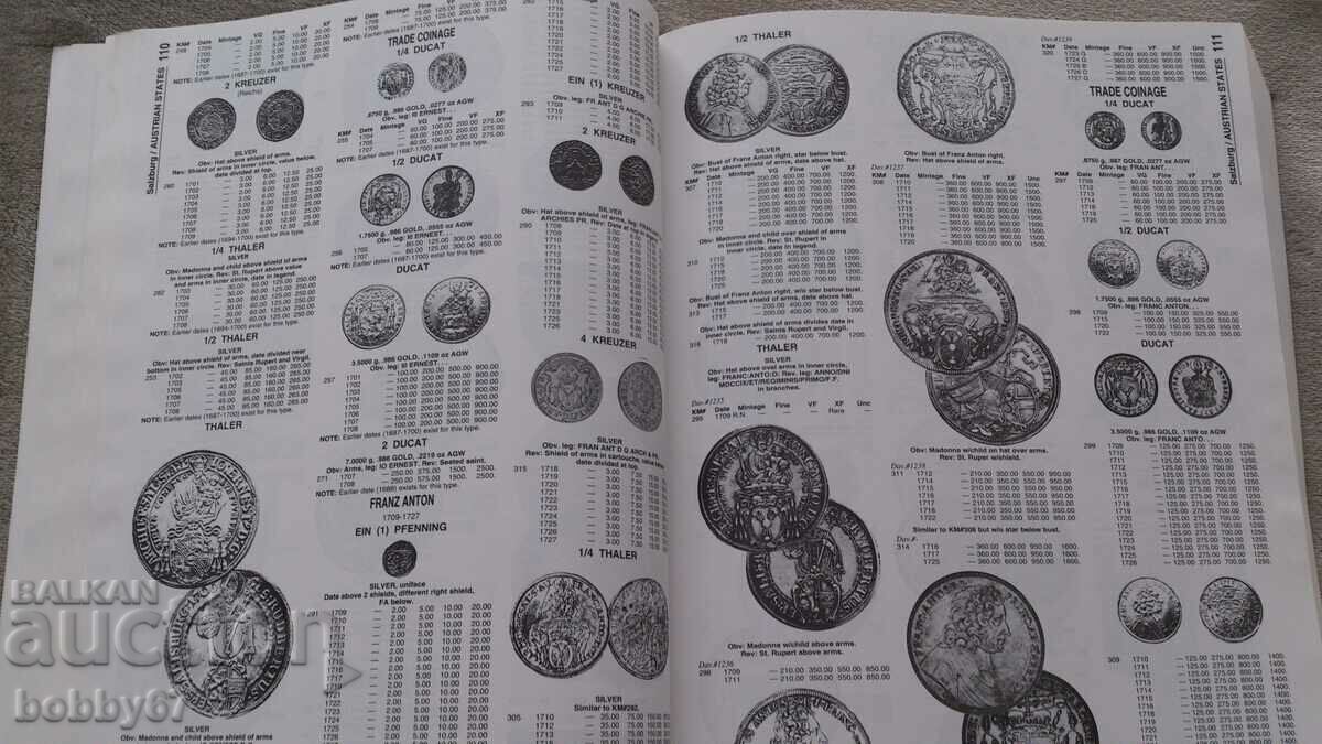 Catalogul mondial de monede al lui Chester Krause 1701-1800 cu preț 95.00 BGN | € 48.57