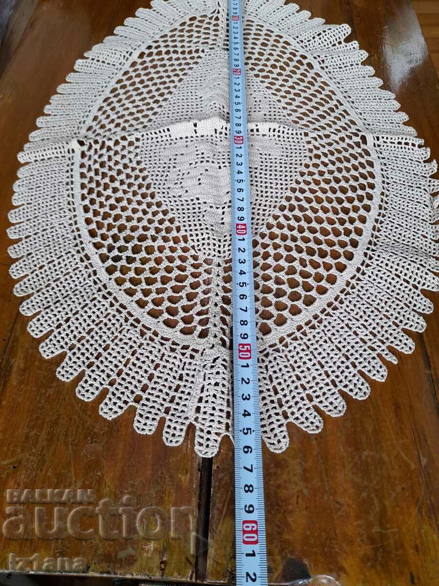 Auction Old knitted tablecloth Auction Old knitted tablecloth