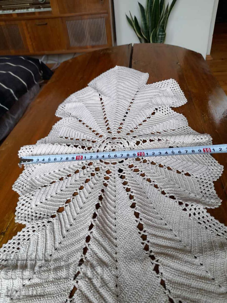 Delivery of Old knitted tablecloth
