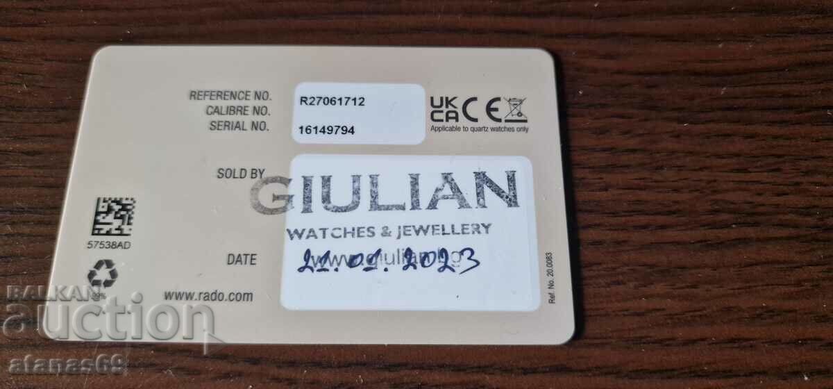 Auction RADO women's watch - R27061712 Auction RADO women's watch - R27061712