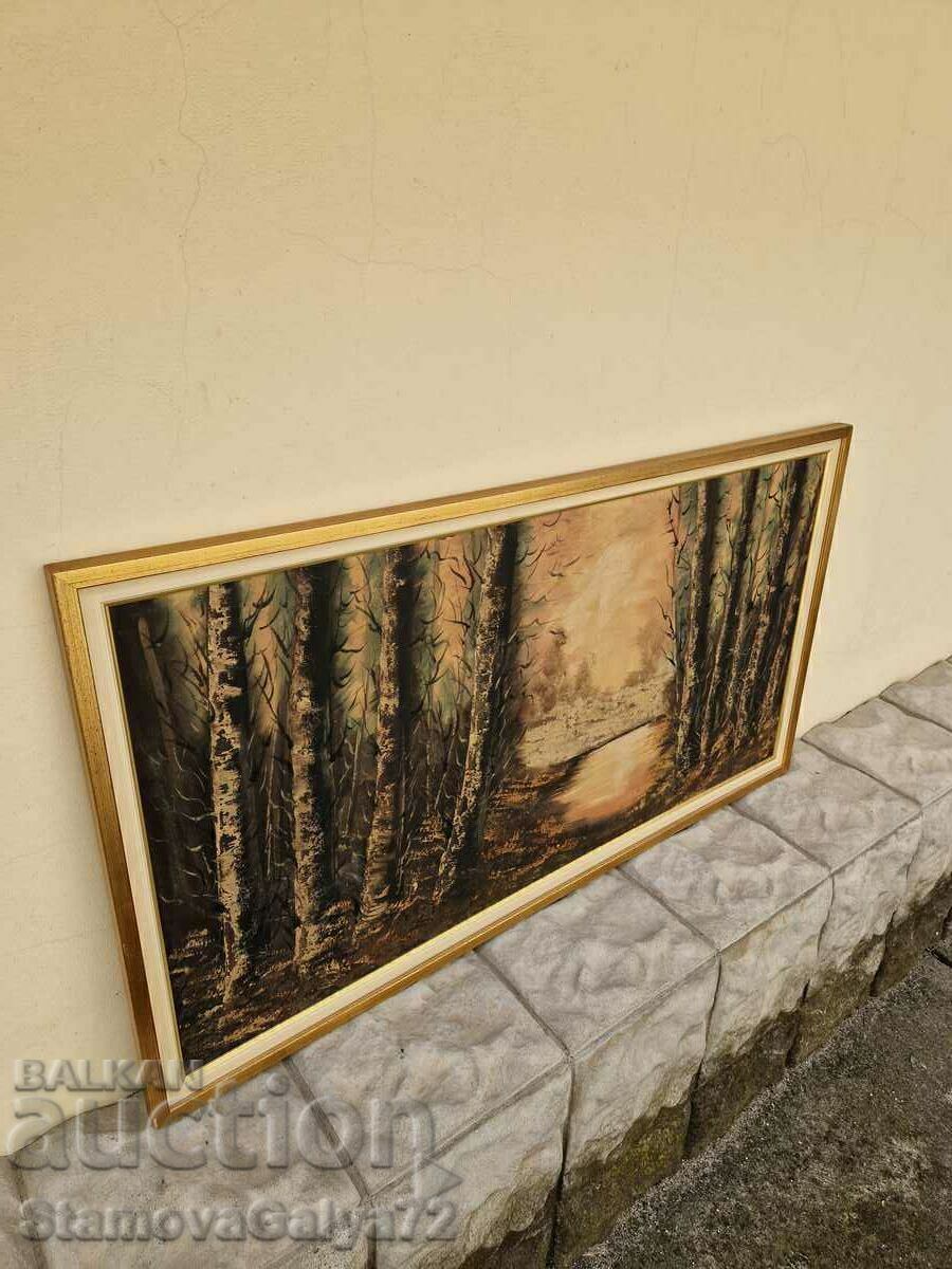 Livrarea Pictură în ulei mare frumoasă pe pânză