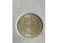 monedă de argint 50 franci Franța 1978 argint