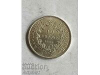 monedă de argint 10 franci Franța 1966 argint