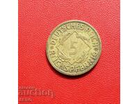Γερμανία-5 pfennig 1926 E-Muldenhüten-πολύ σπάνιο