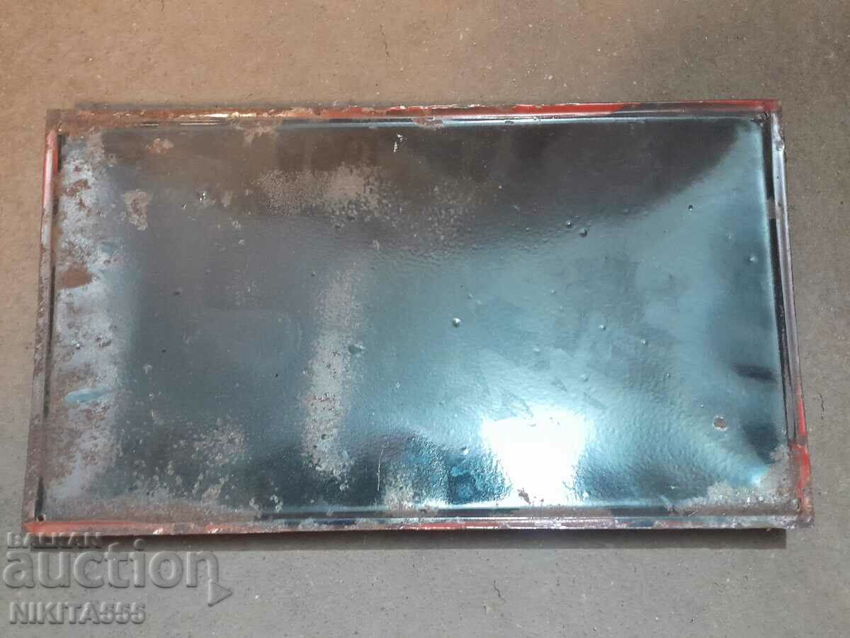 Old enamel plate 6 - 5 Old enamel plate 6 - 5