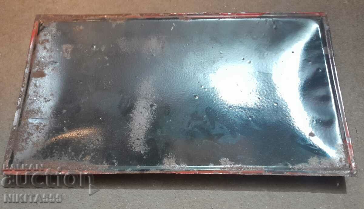 Old enamel plate 6 - 6 Old enamel plate 6 - 6