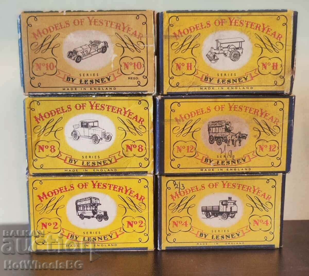 Set cutie de chibrituri din 6 piese cu cutii originale