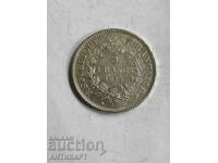 moneda de argint 5 franci Franta 1873 argint