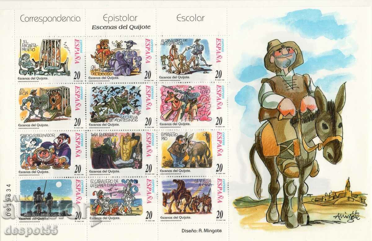 1998. Spain. Don Quixote. Block.