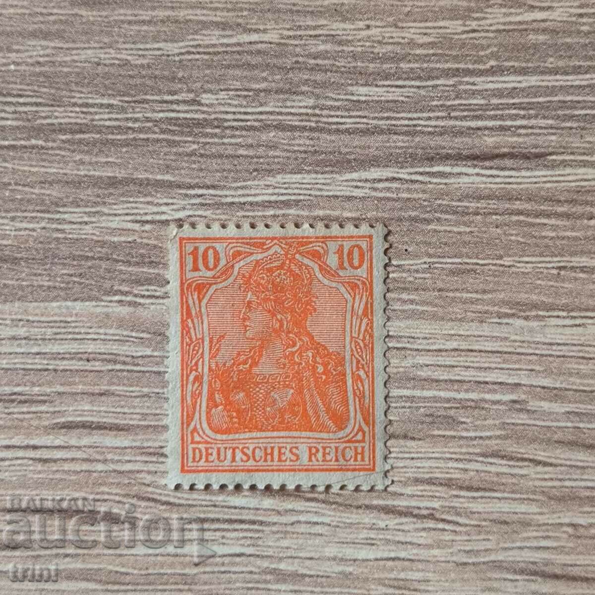 Германия империя 1920 г. 10 пфенига нови цветове
