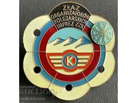 37144 Poland tourist badge 1976 On a screw