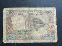 French Madagascar and Comoros 50 francs 1950
