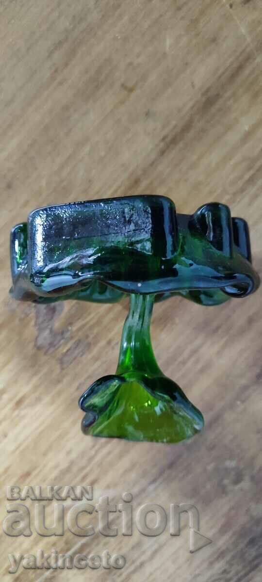 Old glass ashtray - 7 Old glass ashtray - 7