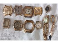 Gilded watch cases