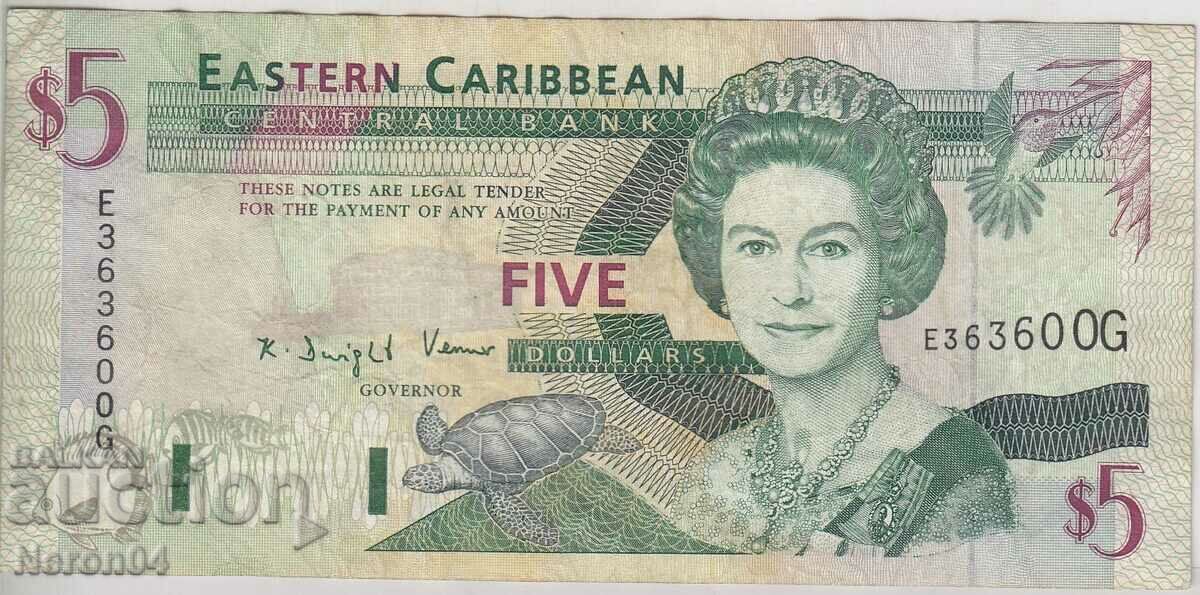 5 dollars 2003, Grenada