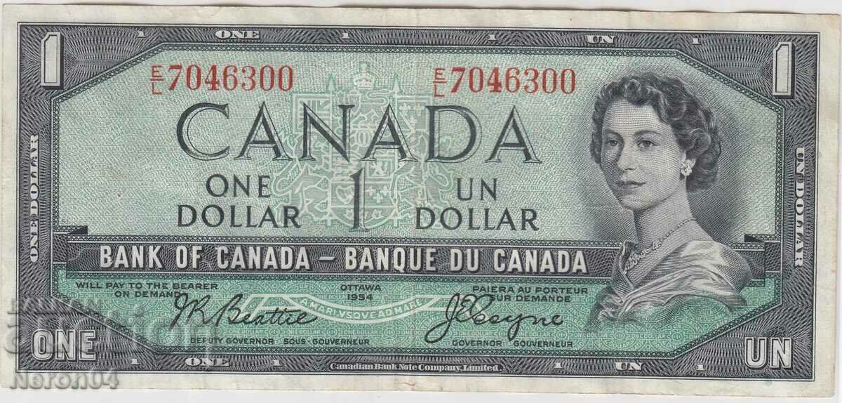 1 δολάριο 1954, Καναδάς