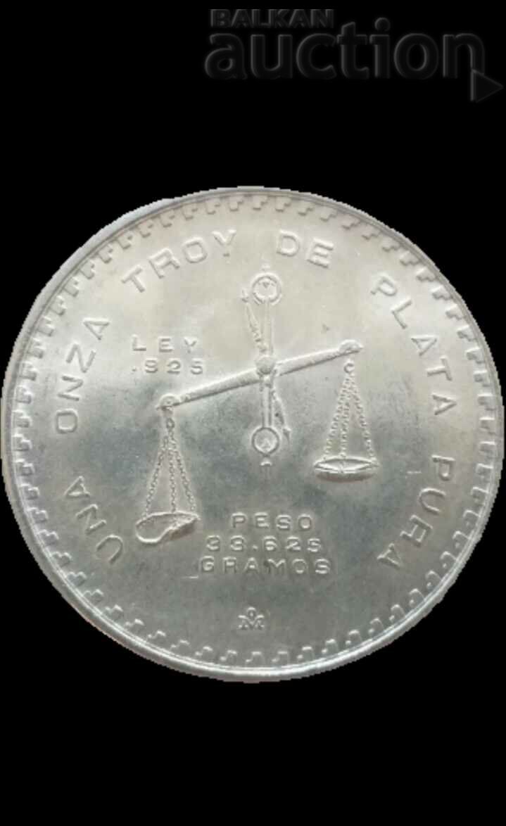 Monedă de argint Mexic 1TROY Oz. 33.625 gr.