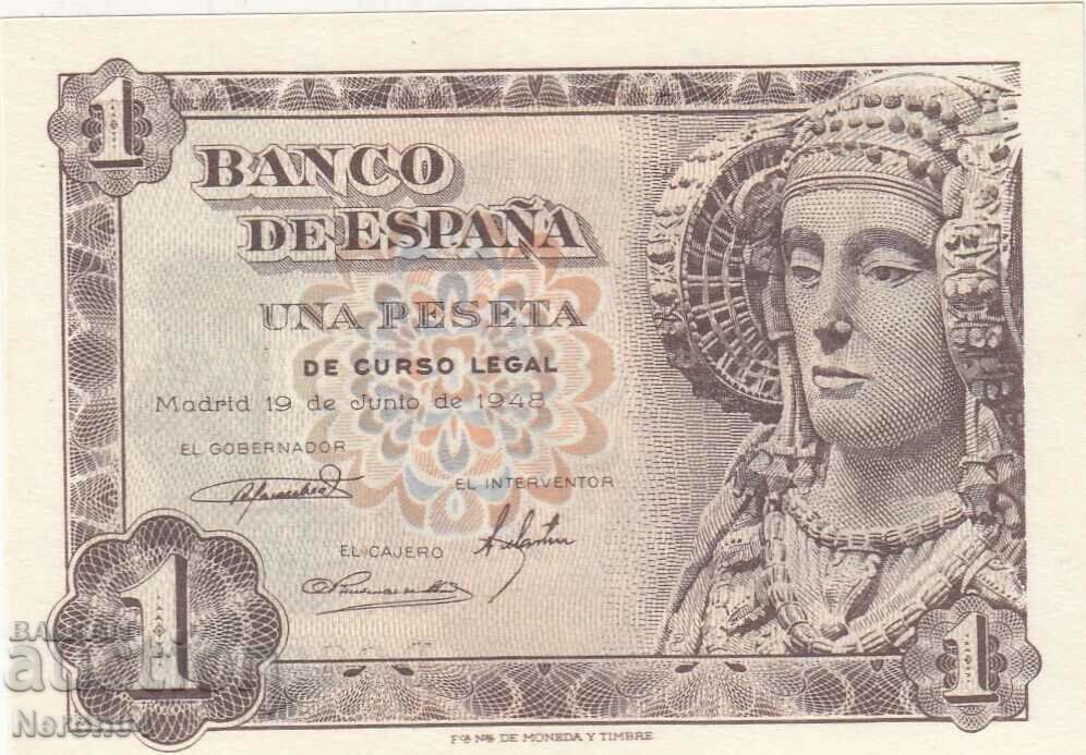 1 peseta 1948, Spania