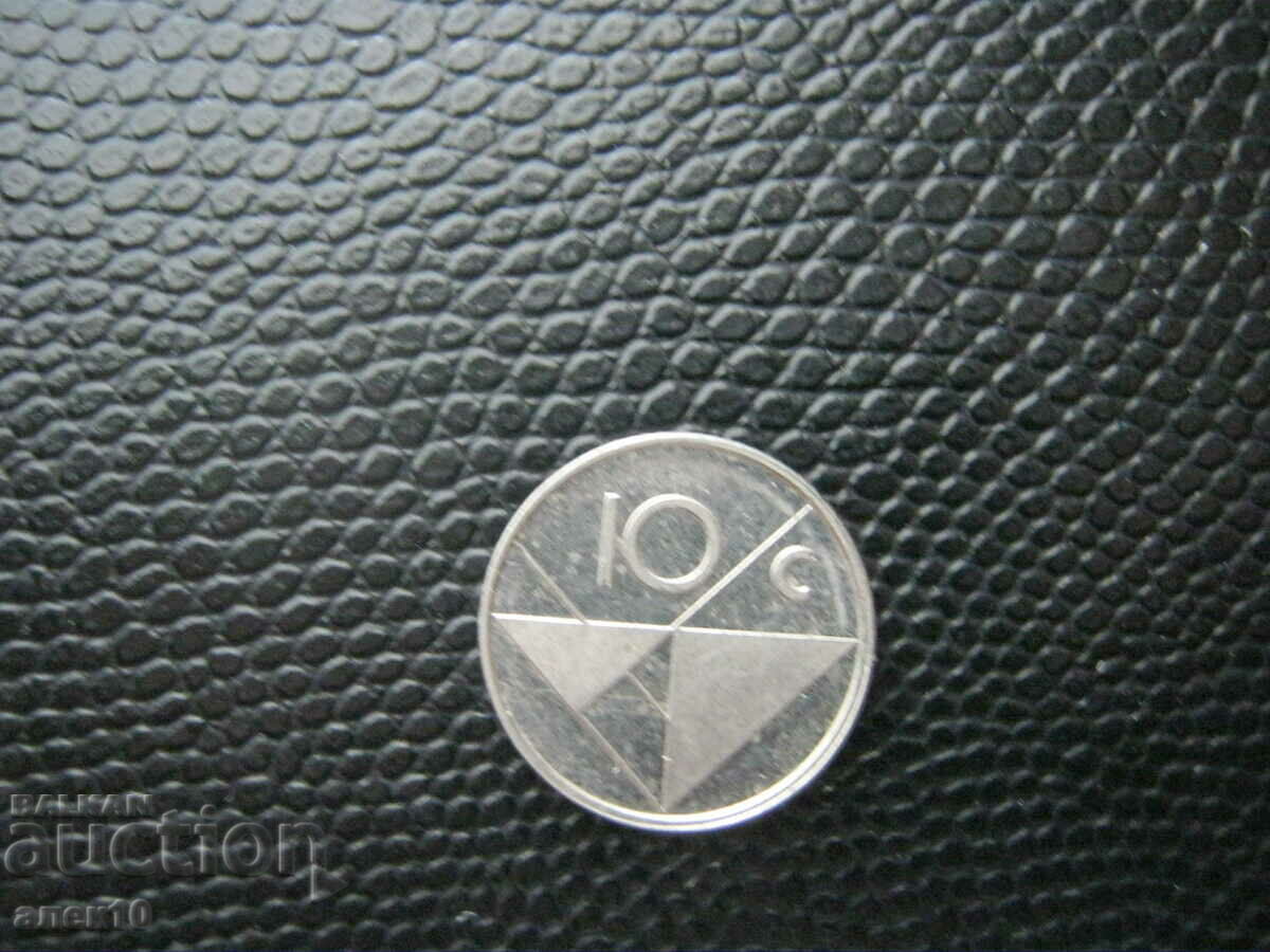 Аруба  10  цент   1989