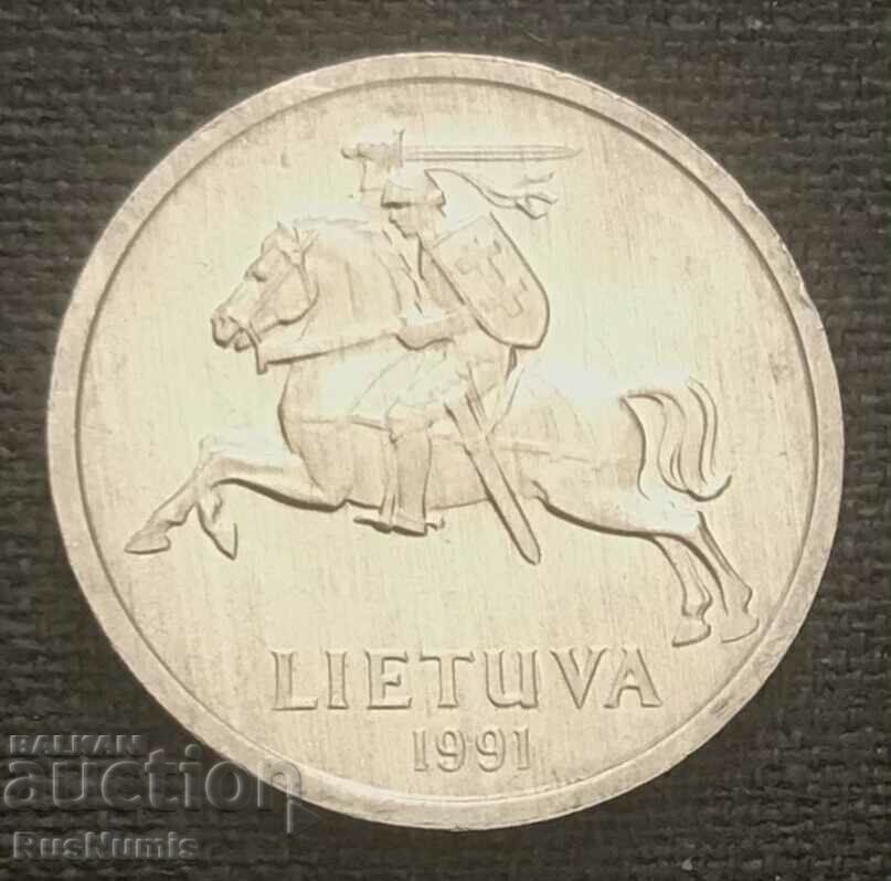 Литва. 1 центас 1991 г.