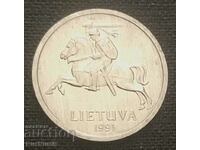 Lithuania. 1 cent 1991